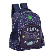 Mochila Escolar Infantil Gamer Tamanho Grande Reforçada