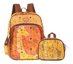 Mochila Escolar Infantil Girafa Costas G Lancheira Up4you Mochila Escolar Infantil Girafa Costas G Lancheira Up4you