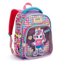 Mochila Escolar Infantil Grande Costas alça reforçada personagens