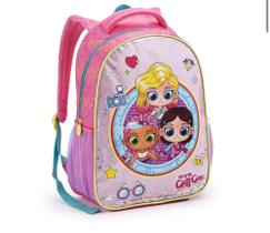 Mochila Escolar Infantil Grande Lol Hey Glitt Girls Menina Feminina