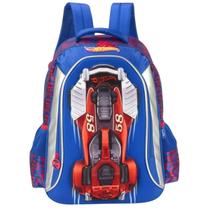 Mochila Escolar Infantil Hotwheels Alto Relevo Grande Mattel