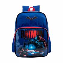 Mochila Escolar Infantil Juvenil Alça Costas Resistente Reforçada Desenho Personagem The Batman DC LUXCEL Mochila Escolar Infantil Juvenil Alça Costas Resistente Reforçada Desenho Personagem The Batman DC LUXCEL