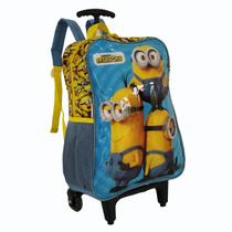 Mochila Escolar Infantil Juvenil De Rodinhas Dos Minions