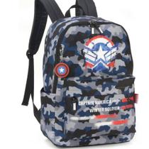 Mochila Escolar Infantil Juvenil Grande Avengers Capitão America Original