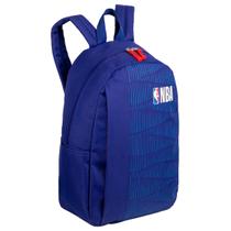 Mochila Escolar Infantil Juvenil NBA Oficial Licenciada Sestini Azul Marinho