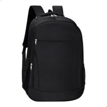 Mochila Escolar Infantil Juvenil Universitaria 3 Compartimentos 2 Bolsos Laterais 47cm Preta -