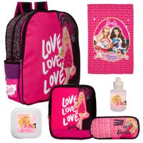 Mochila Escolar Infantil Lancheira Estojo e Itens Barbie Mochila Escolar Infantil Lancheira Estojo e Itens Barbie