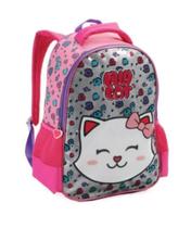 Mochila escolar infantil lilly cat denlex 0959