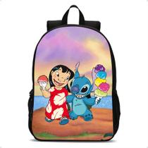 Mochila Escolar Infantil Lilo Stitch Bolsa De Costas