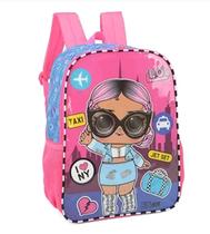 Mochila Escolar Infantil Lol Surprise Pink Grande Luxcel