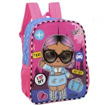 Mochila Escolar Infantil LOL Taxi NY Jet Set Média Original Luxcel