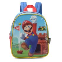 Mochila Escolar Infantil Luxcel Super Mario Vermelha - 8972