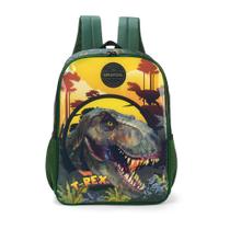 Mochila Escolar Infantil Luxcel Up4you T-Rex Verde - IS39341