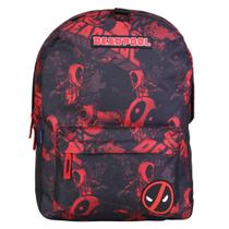 Mochila Escolar Infantil Marvel Deadpool + Fone de Ouvido - Preto - Único - Dermiwil