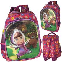 Mochila Escolar Infantil Masha E O Ursno 01837