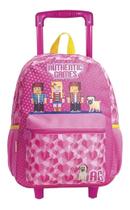 Mochila Escolar Infantil Meninas Authentic Games Rodinhas G