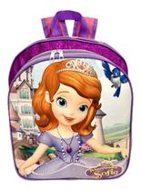 Mochila Escolar Infantil Meninas Princesa Sofia Costas M F5