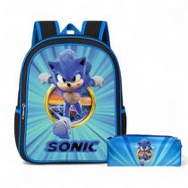 Mochila Escolar Infantil Menino Juvenil Masculina + Estojo Mochila Escolar Infantil Menino Juvenil Masculina + Estojo