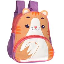 Mochila Escolar Infantil Menino Menina Bolsa Para Escola Passeio Tema Zoo Pets Animais Divertidos