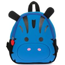 Mochila Escolar Infantil Menino Menina de Costas Pinguim Zebra Panda