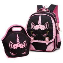 Mochila Escolar Infantil Moonmo - Unicórnio Rosa Impermeável