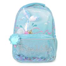 Mochila Escolar Infantil Pacific Sereia Azul - 998BG04 Mochila Escolar Infantil Pacific Sereia Azul - 998BG04