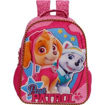 Mochila Escolar Infantil Paw Patrol Patrulha Canina Rosa Sky