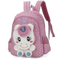 Mochila Escolar Infantil Pelúcia 3d Unicórnio Coelho UP4YOU