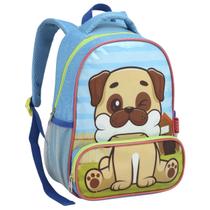 Mochila Escolar Infantil Pequena Creche Pré-escola Passeio Menino Cachorro Azul Mochila Escolar Infantil Pequena Creche Pré-escola Passeio Menino Cachorro Azul