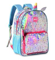 Mochila Escolar Infantil Pequena Mickey - Minnie - Unicórnio Cor:Prata - Unicórnio Mochila Escolar Infantil Pequena Mickey - Minnie - Unicórnio Cor:Prata - Unicórnio