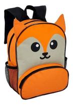 Mochila Escolar Infantil Raposa 12L com Bolsos Grandes Resistente e Confortável DLui Mochila Escolar Infantil Raposa 12L com Bolsos Grandes Resistente e Confortável DLui