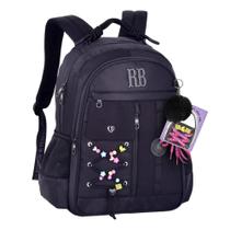 Mochila Escolar Infantil Rebecca Bonbon Flower Power - Mochila Escolar Infantil Rebecca Bonbon Flower Power -
