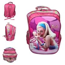 Mochila Escolar Infantil Reforçada Personagens 3d Femininas