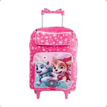 Mochila Escolar Infantil Rodinha Suporte Garrafa Grande Cor Paw Patrol Desenho Do Tecido Estampado