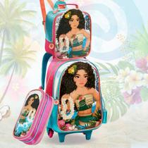 Mochila Escolar Infantil Rodinhas com Lancheira e Estojo Mochila Escolar Infantil Rodinhas com Lancheira e Estojo