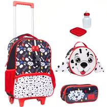 Mochila Escolar Infantil Rodinhas Dog Pet 2 em 1 - Grande