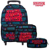 Mochila Escolar Infantil Rodinhas Stranger Things Toys 2U