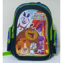 Mochila Escolar Infantil Santino Original Escola Pra Cachorro Azul e Verde Mochila Escolar Infantil Santino Original Escola Pra Cachorro Azul e Verde