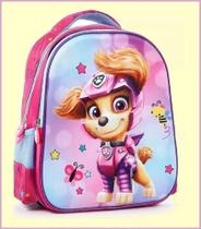 Mochila Escolar Infantil Skye patrulha Canina Alto relevo