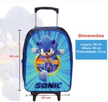 Mochila Escolar Infantil Sonic - Não tem marca