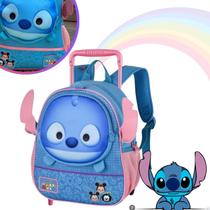 Mochila Escolar Infantil Stitch Com Rodinhas Volta as Aulas Mochila Escolar Infantil Stitch Com Rodinhas Volta as Aulas