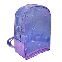 Mochila Escolar Infantil Trendy Purple DAC em PVC Cristal