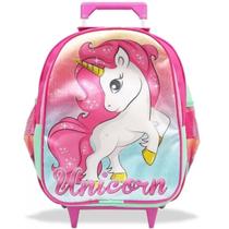 Mochila Escolar Infantil Unicornio Fantasy G Rodinhas