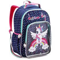 Mochila Escolar Infantil Unicórnio Menina Menino Passeio