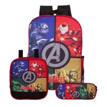 Mochila Escolar Infantil Vingadores Avengers Marvel Costas
