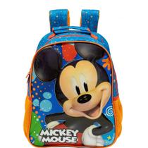 Mochila Escolar Infantil Xeryus Mickey Mouse Azul - 10512