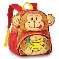 Mochila Escolar Infantil Zookids Macaquinho 9023 Clio