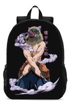 Mochila Escolar Infanto Juvenil Anime Demon Slayer Inosuke Novidade Geek Skin 106