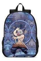 Mochila Escolar Infanto Juvenil Anime Demon Slayer Inosuke Novidade Geek Skin 87