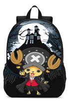 Mochila Escolar Infanto Juvenil Anime Mangá One Piece Chopper Novidade Geek Skin 129